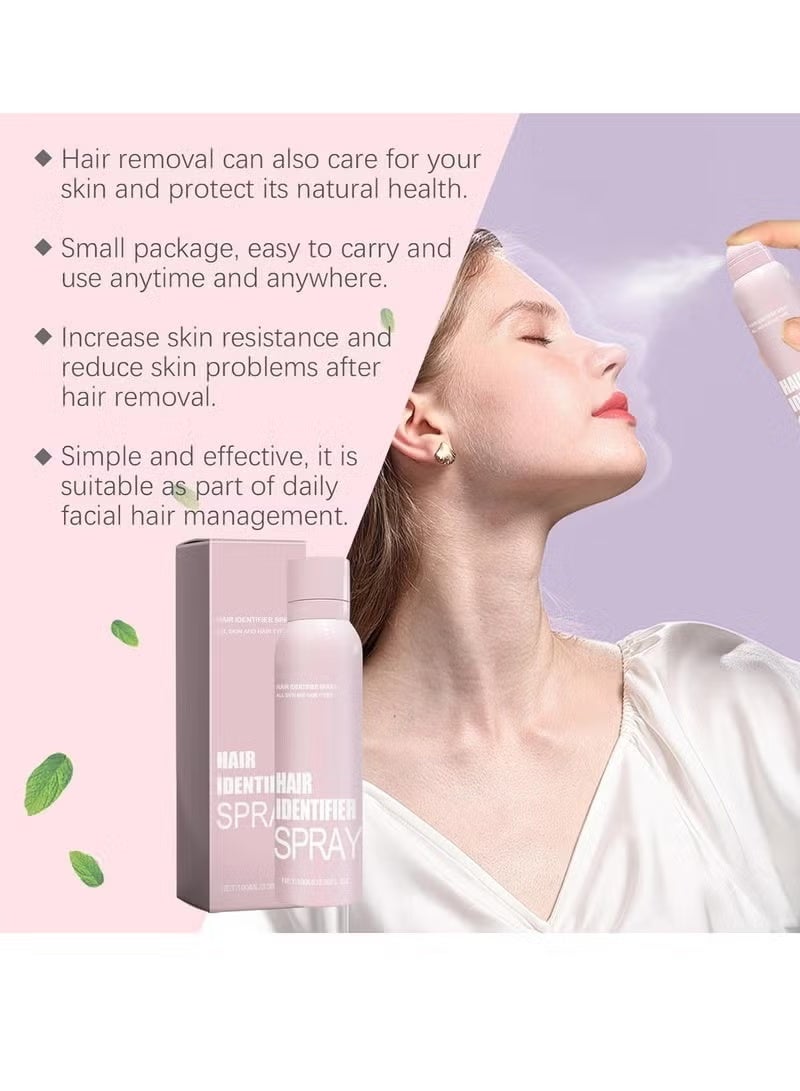 بخاخ تحديد الشعر لحلاقة الوجه، بخاخ تحديد الشعر لحلاقة الوجه بتقنية ديرمابلانينغ، بخاخ ديرمابلانينغ أبيض، بودرة بخاخ ديرمابلانينغ للوجه، بخاخ تحديد شعر البشرة (قطعة واحدة) - Image 3